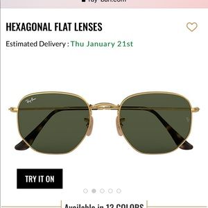 Rayban Hexagonal Flat Lenses